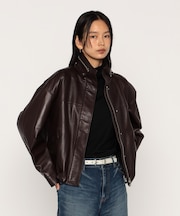 トルコラムレザー ブルゾン