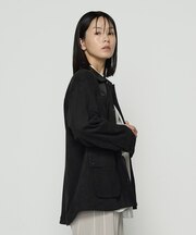 〔 TALLサイズ 〕 ストレッチスエード調 ブルゾン