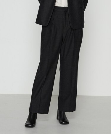 〔 TALLサイズ 〕 【セットアップ対応】トリアセウールフラノ ワイドパンツ