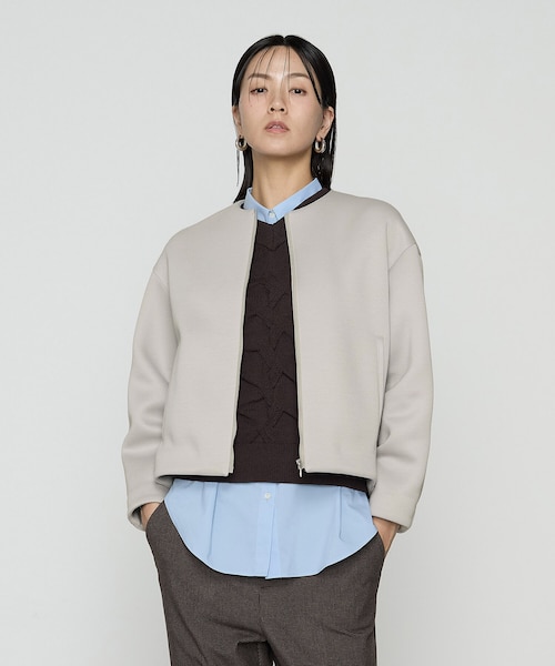 TALLサイズ 〕 ダブルエアーダンボール ノーカラーブルゾン