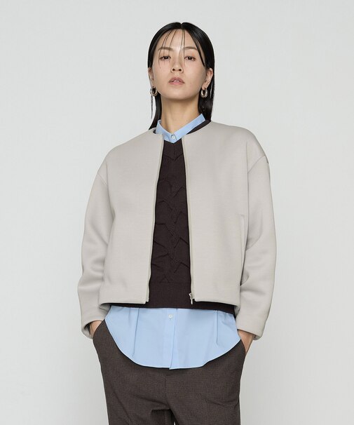 〔 TALLサイズ 〕 ダブルエアーダンボール ノーカラーブルゾン