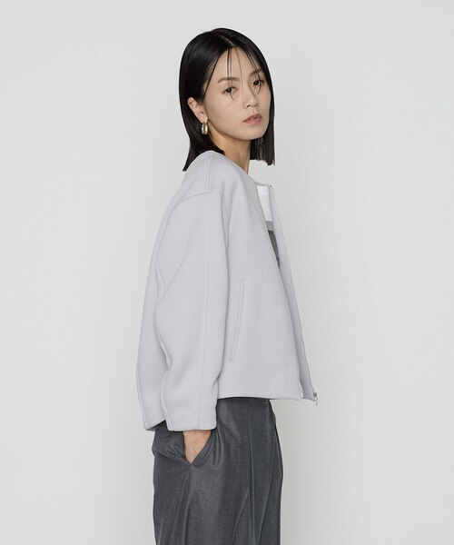 TALLサイズ 〕 ダブルエアーダンボール ノーカラーブルゾン