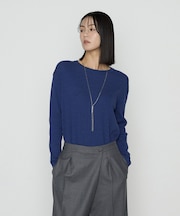 〔 TALLサイズ 〕 シルクコットン ベーシックニットプルオーバー