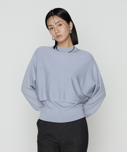 ウール梳毛 ツインニット