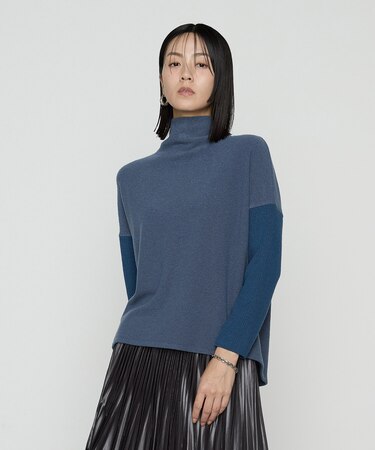 〔 TALLサイズ 〕 ウールブークレー ボトルネックプルオーバー