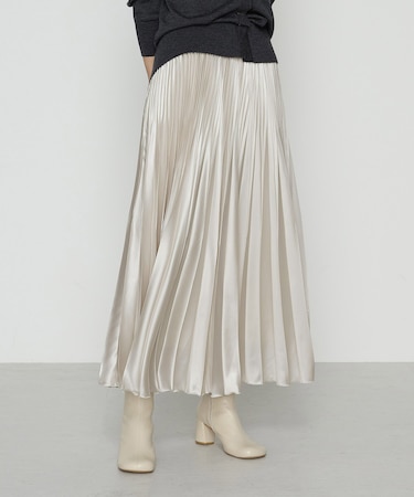 〔 Sサイズ 〕 サテンチンツ コンビネーションプリーツスカート