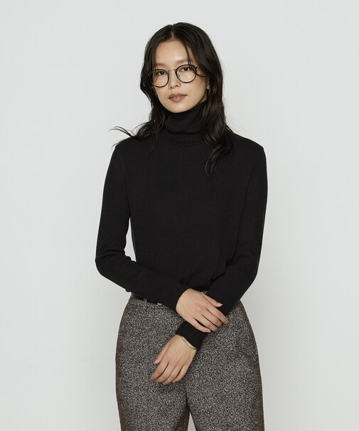 〔 Sサイズ 〕 ラグウォームリブニット タートルネックプルオーバー