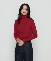 〔 Sサイズ 〕 ラグウォームリブニット タートルネックプルオーバー