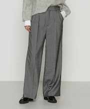 〔 Sサイズ 〕 ピンヘッドツイード ワイドパンツ