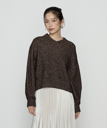 〔 TALLサイズ 〕 和紙ブークレー Vネックプルオーバー