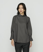 〔 TALLサイズ 〕 フルダルスパンマイクロピーチ ブラウス