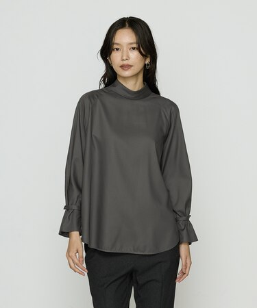 〔 TALLサイズ 〕 フルダルスパンマイクロピーチ ブラウス
