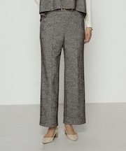 ツイード柄リバージャージー パンツ