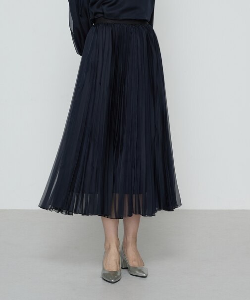 〔 Sサイズ 〕マットカルゼオーガンジー プリーツスカート