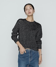 〔 Sサイズ 〕 プレーティング天竺 シャイニーラメニット