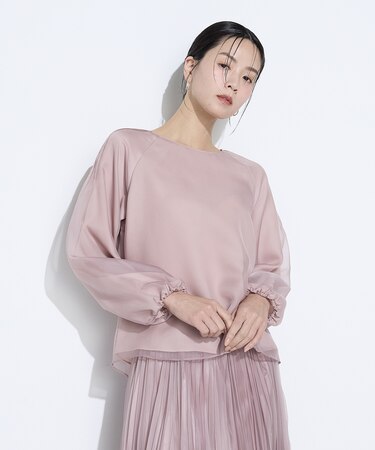 マットカルゼオーガンジー ブラウス