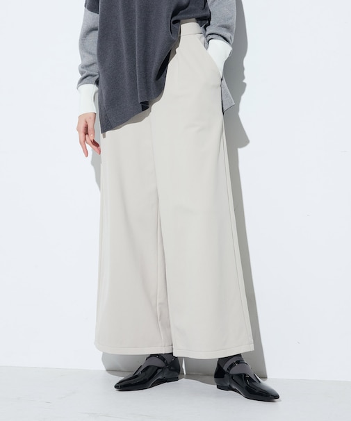 ハイテンション裏起毛 ワイドパンツ