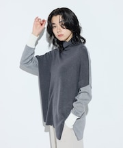 〔 TALLサイズ 〕 ウール混スムース タートルプルオーバー
