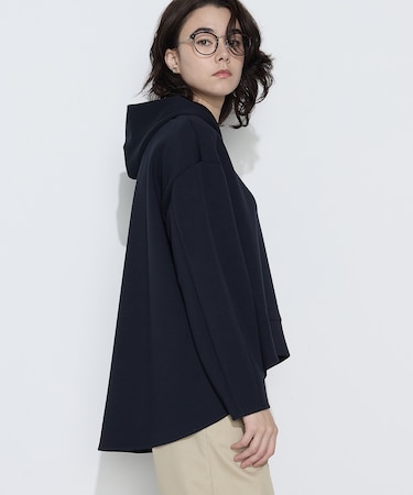 ソフトストレッチダンボールニット フーディー