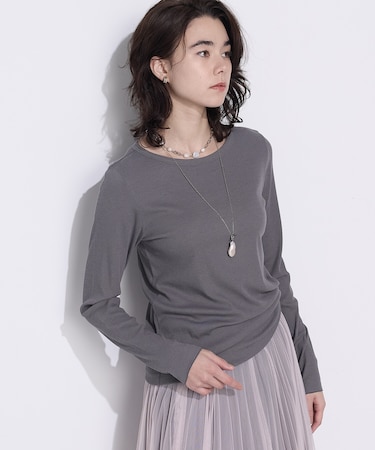 綿キュプラベアテレコ プルオーバー