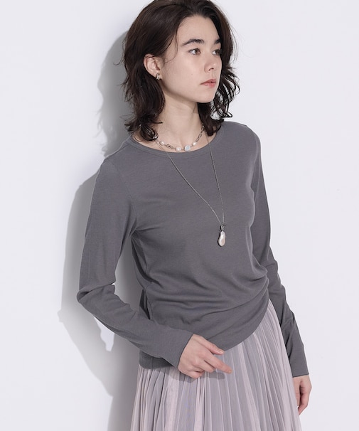 綿キュプラベアテレコ プルオーバー