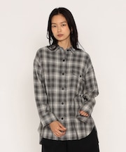 オンブレーチェック シャツ