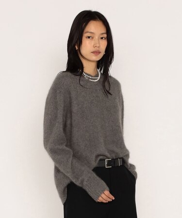 ラクーンシルク Vネックプルオーバー