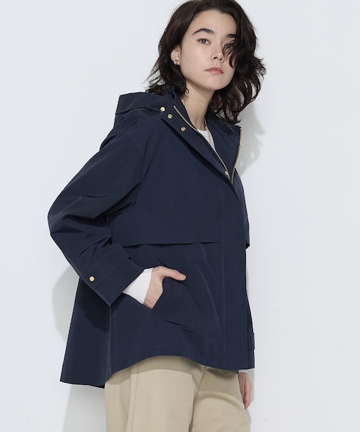 〔 Sサイズ 〕 コットンナイロングログラン 撥水加工 アノラックブルゾン