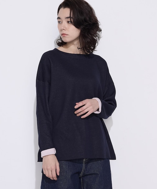 〔 TALLサイズ 〕 接結編み バイカラープルオーバー