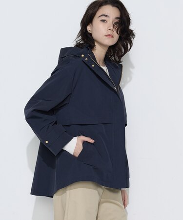 〔 TALLサイズ 〕 コットンナイロングログラン 撥水加工 アノラックブルゾン