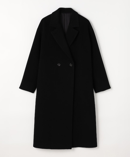 リサイクルアンゴラウール ロングチェスターコート