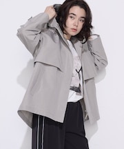 コットンナイロングログラン撥水加工 アノラックブルゾン