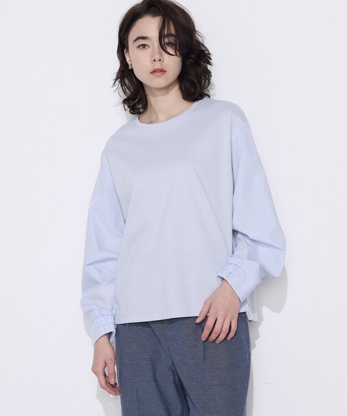 〔 TALLサイズ 〕 TCポンチ 異素材プルオーバー