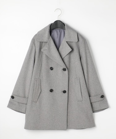 ダブルブレスト ピーコート