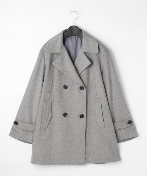 ダブルブレスト ピーコート