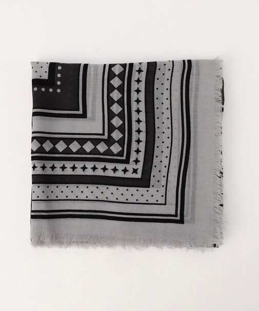 ウールプリント ストール