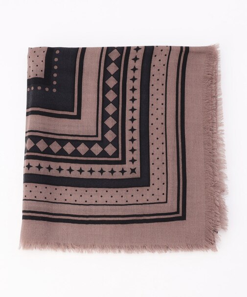 ウールプリント ストール