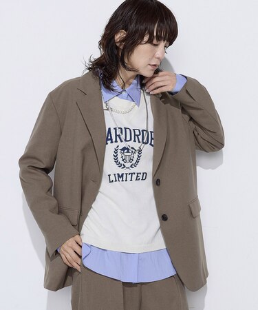 【セットアップ対応】パウダープレーンストレッチ ロングジャケット