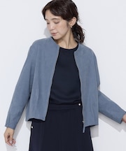 〔 TALLサイズ 〕 フェイクスエード タックブルゾン