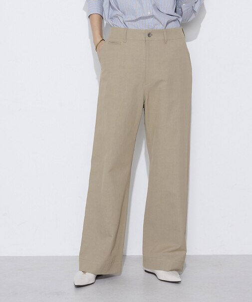 〔 +サイズ 〕 ヴィスコットンチノ二ドム チノパンツ