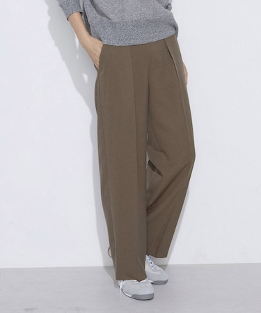 〔 +サイズ 〕 【セットアップ対応】パウダープレーンストレッチ パンツ