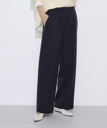 〔 +サイズ 〕 【セットアップ対応】パウダープレーンストレッチ パンツ