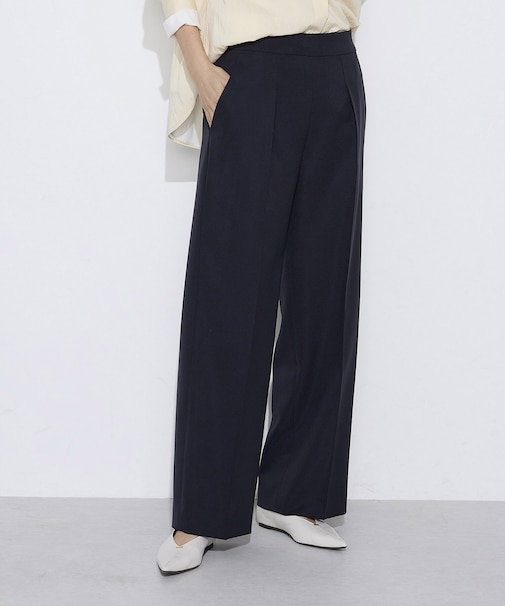 〔 +サイズ 〕 【セットアップ対応】パウダープレーンストレッチ パンツ