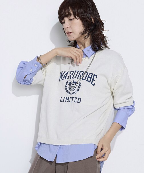 14G強撚綿 ジャカードニットプルオーバー