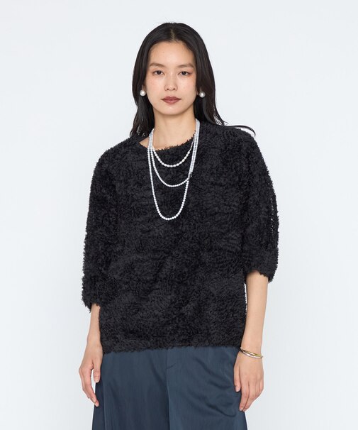 立体テープ刺繍 プルオーバー