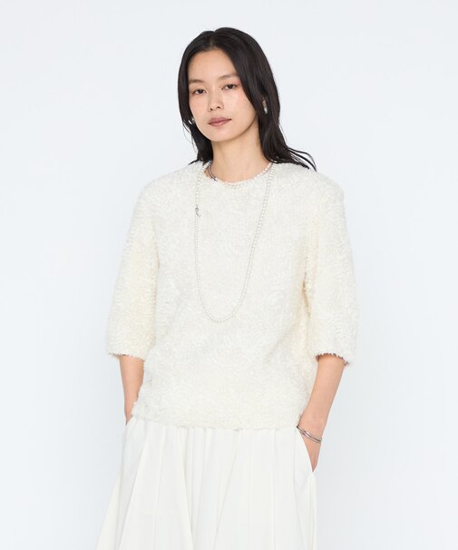 立体テープ刺繍 プルオーバー