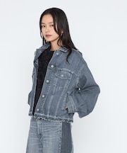 中空ストレッチデニム ジャケット