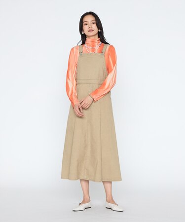 ダック／中空デニム ジャンパースカート