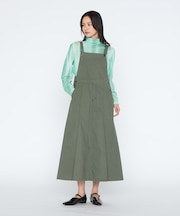 ダック／中空デニム ジャンパースカート