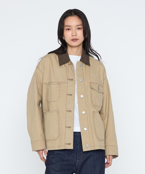 ダック／中空デニム カバーオール